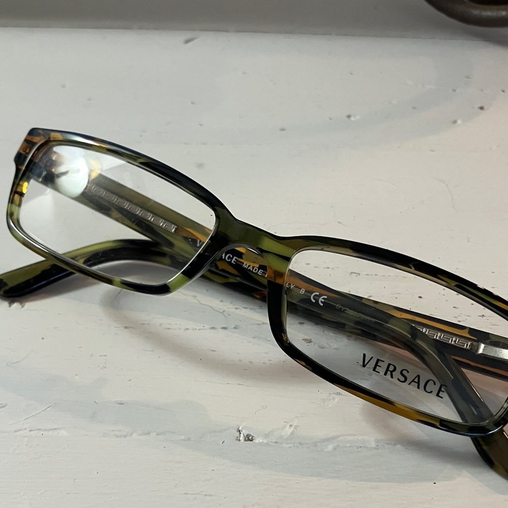 Versace Mod. 3112 811 Rectangle Green Havana  Eyeglasse Frame 54 17  140
